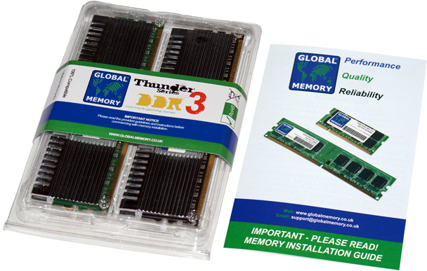 2GB (2 x 1GB) DDR3 2000MHz PC3-16000 240-PIN OVERCLOCK DIMM MEMORY RAM KIT FOR HEWLETT-PACKARD DESKTOPS